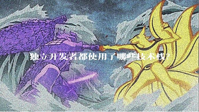 独立开发者都使用了哪些技术栈？